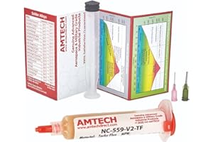 Amtech NC-559-V2-TF - Fundente adherente que no requiere limpieza, crema, NC-559-V2-TF