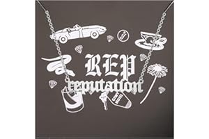 FOTAP Singer Inspired Necklace with Card Album Gift for Singer Fans Music Lovers Gift Singer Song Gift Music Jewelry