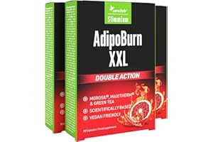 SLIMJOY Morosil, Te Verde, Vitamina B6, Vitamina C, Pimienta de Cayena - Termogenico - 90 Cápsulas Veganas para 90 Días - Sin Gluten - E-Guía Gratis - AdipoBurn XXL Slimmium Sensilab