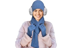 Wisolt Cadeau Homme Femme, Bonnet Echarpe Gant Cache Oreille Chaussettes, Idee Cadeau Homme Original Utile, Idee Cadeau Noel Femme Cadeau Couple Cadeau Maman Cadeau Papa Cadeau Mamie Grand Mere Soeur