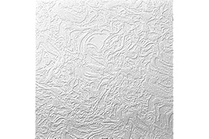 MASTERBRICO.COM Panel de poliestireno decorativo para techo y pared, efecto 3D, aislante térmico, grosor 1 cm, dimensiones 50 x 50 cm, paquete de 10 m² (40 paneles) (B003)