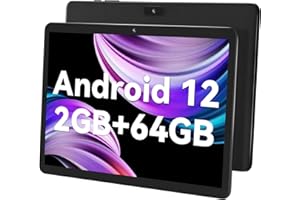 SGIN Tablette Tactiles 10.1 Pouces 2 Go de RAM 64 Go de ROM Android 13, Tablette avec IPS 800x1280 HD, Telecamera 2MP + 5MP, Bluetooth 5.0, WiFi 2.4G, GPS, Batterie 5000mAh