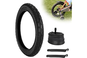 JIAYAN 16 x 2.125 Kids Bike Tire and 16 x 1.75/2.125 Inner Tube,16'' Bicycle Tire Compatible with RoyalBaby, Joystar, Dynacraft Children's Bicycle Tires