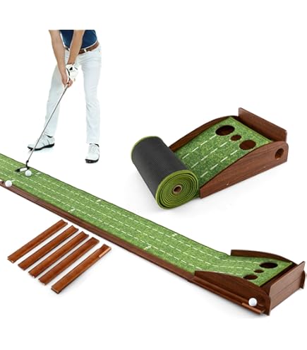 KEENSO Golf Übungsmatte - Kunstrasen Matte Für Drinnen & Draußen 47x20cm