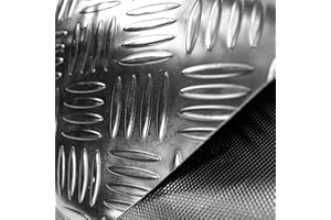 OLIVO TAPPETI Olivo.Shop - Copri Pavimenti in Gomma Isolante su Misura. Tappeto in PVC Antiscivolo. Passatoia di Gomma Ammortizzante a Metro per Industria. Vari Modelli e Misure. Design Grecato (Nero, 300x100cm)