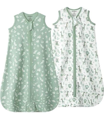 Gigoteuse été 18-36 Mois - 100% Coton 0.5 Tog, Zip Bidirectionnel, Taille Réglable, Unisexe