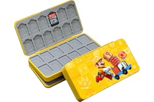 doepeBAE Custodia per Schede di Gioco, Custodie Giochi Switch, Switch Game Card Case, Scatola per Carte con Fodera in Silicone, Con 48 Slot per Cartucce di Gioco e 48 Slot per Schede SD (48A)