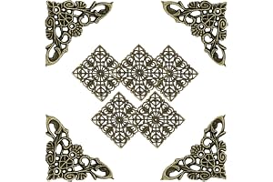 Set di 100 protezioni angolari in metallo color bronzo per libri - Accessori decorativi vintage per scrapbooking, album | Leroy Merlin