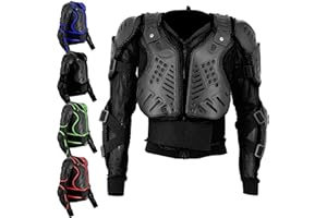 ZXT MOTO Mens Motorcycle Body Armours Motorbike Motocross Gear Motorbike Chest Shoulder Back Guard Protector Armors Spine Protection Jacket