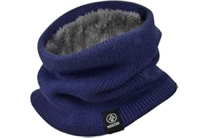 Yuson Girl Hiver Écharpe Femme et Homme Tour de Cou Chaud Tricot Foulard Écharpe Tube Foulard Ronde Moto