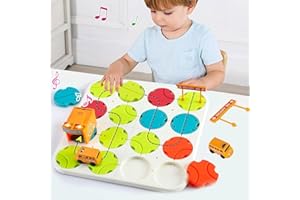 BEZHGOC Kids Toys Puzzle Track Car Play Set for 3 4 5 Year Old Boys, Road Builder Game Gifts Stem Toys, Board Maze Puzzle Games Educational Logical Brain Toy for Kids Boys Girls