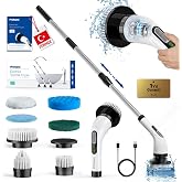 Prohane Elektrikli Temizlik Fır&ccedil;ası, Şarjlı Temizlik Fır&ccedil;ası 7 Adet Farklı Başlık ile, Mutfak ve Banyolarda Bir&ccedil;ok Temizlik G