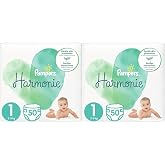 Pampers Harmonie Bebek Bezi, Beden 1 (2-5 kg), Yeni Doğan, 100 Adet