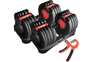 HAKENO 2x24kg/40kg Verstellbare Hanteln 15 in 1 Hantelset Einstellbare Platzsparende Hanteln, Kraftraining und Heimtraining Variable Gewichte platzsparend (2pcs）
