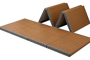 Batel Huh Japanische Tatami Matte, Natürliches Kokosfaser, Faltbare Kokosfaser-Matratze, Japanische Futon Boden schlafen Area Teppich Meditation Yoga Zen(Size:100x200x3.5cm)