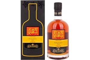 RUM NATION - 8 ans Peruano - Rhum Vieux Ambré - Origine : Pérou - Notes de Vanille et Epice - 42% Alcool - 70 cl