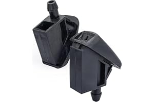 Click&Fit Windscreen Washer Nozzles Compatible with Ford Focus Mk2 Mk3 from 2004 to 2018, Mondeo 2007-2014, Fiesta 2001-2007 C-Max – Wiper Spray Jets Replaces BM5117666AB, 2pcs Non Heated