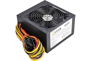 L-LINK Fuente de alimentación para PC | con Tecnología ATX: 12V V2.3 y Potencia de 500W | Certificado RoHS | Ventilador 120mm con Control PMW silencioso | Eficiencia: Superior al 70%