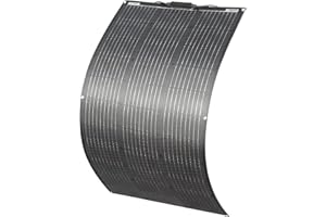 YINGGUANG Module Solaire Flexible 100W Panneau Solaire ETFE Monocristallin Photovoltaïque 24V/12V Chargeur Solaire Système solaire, pour Système hors réseau/centrale électrique portable/bateau/toit/balcon