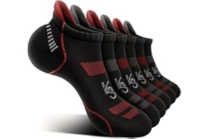 KEMISANT Calcetines Correr Hombre, Calcetines Tobilleros Atléticos para Hombre,Suela Acolchada Completa,Soporte para el Arco