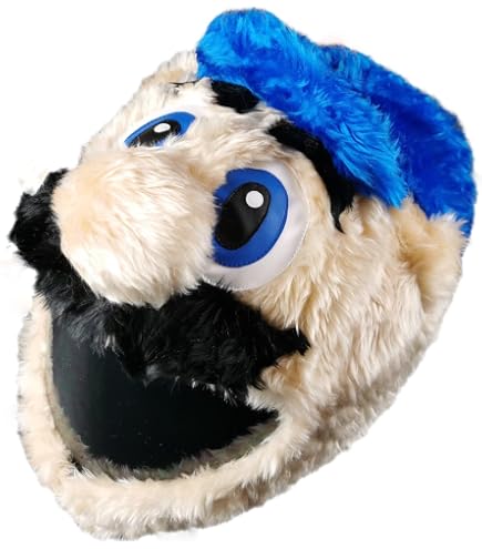 Copricasco Moto In Peluche, Misura Unica, Per Caschi Integrali, Con Orecchie, Design Divertente E Visibilità Aumentata