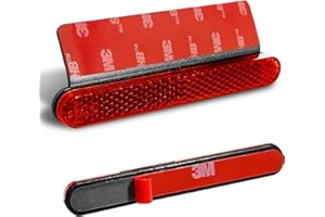 polarmotor catadioptrico moto homologado E4 catadrioptico 101 x 13 x 6 mm Incluye placa de montaje de aleación de aluminio,Reflector para motocicleta 2 unidades