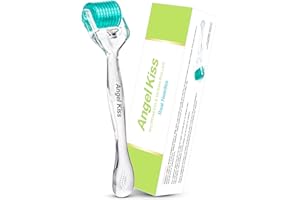Angel Kiss Derma Roller 1,0 mm Aguja auténtica - 192 Microneedling de acero inoxidable Dermaroller Micro Aguja para Cara Cuerpo Cuidado de la Piel Barba Crecimiento del Cabello