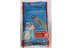 Pfiffig-Wohnen roadbag® - Das Mobile Einweg-WC für Männer 10er Set