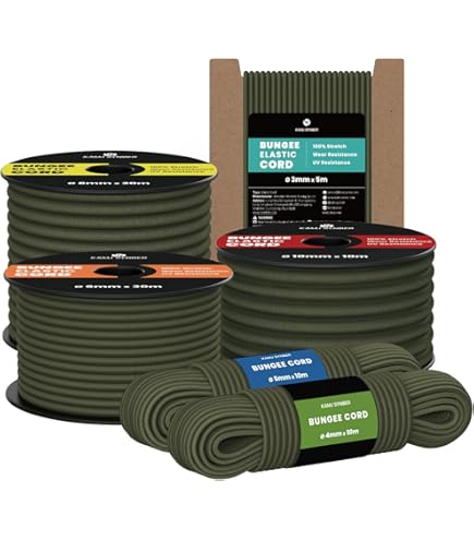 Fune Estensibile In Gomma 20m X 6mm - Corda Nera Per Tendoni E Campeggio - Foto 9