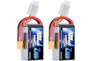 Zeee 3S Lipo Batteria 11,1V 120C 1500mAh Batteria RC con Connectore XT60 Spina per FPV Racing UAV Drone Veicolo a quattro assi elicottero RC Nave RC Veicolo RC Modells (2 pezzi)