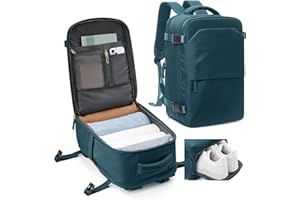 kibachev Ligera Mochila Viaje Cabina Avion 40x30x20 Ryanair Wizzair Mochila al vacío Maleta Equipaje de mano 40x20x25 Bolsa de Viaje Hombre Mujer Maletas De Viaje Cabina Mochila Portatil 14 Pulgadas