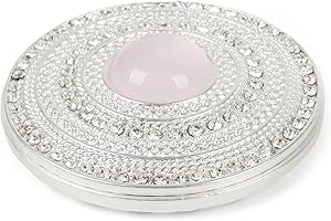 styleBREAKER Damen Magnet Schmuck Brosche rund mit Strass und großer Perle, für Schals, Tücher oder Ponchos, Anhänger 05050082