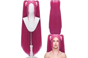 HDQQEU Perücke Cosplay Kids Kostümperücken Hunter Cosplay-Perücke Lila Zopfperücke Hitzebeständiges Synthetisches Haar Für Kid Halloween, Karneval, Party (#01)