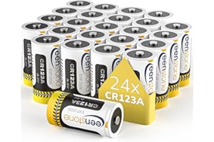 Keenstone CR123A 3V Lithium, Keenstone 1600 mAh CR17345 3V Lithium Einweg-Batterien 24 Stück für Taschenlampe, Kamera, intelligentes Instrument, Mikrofon etc. 【Nicht für Arlo】