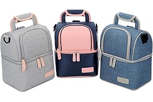 Mengshen Breast Milk Baby Bottle Cooler Bag/Waterproof Baby Milk Bag Freezer/Mommy Travel Backpack/Portable Thermal Insulated Lunch Box for Women Men Kids Large Capacity Handbag (Blue)