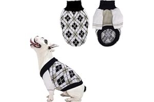 Lollanda Winter Warmer Hundepullover Katzenpullover, Hunde Sweatshirt Haustier Pullover für Katzen Hunde, Haustier Weiche Warme Rollkragen Strickpullover für Kleine Mittelgroße Hunde Katzen, Black M