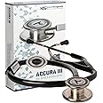 KS Accura III - SS Premium Stethoscope for doctors, High Sensitivity, Imported Double Sided Diaphragm with 5 Year Warranty (Black)