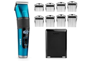 BaByliss Tondeuse cheveux avec lame en acier japonais - Batterie lithium, autonomie de 160 minutes, Charge complète en 3 heures, Étui de rangement rigide inclus, Noir, E990E
