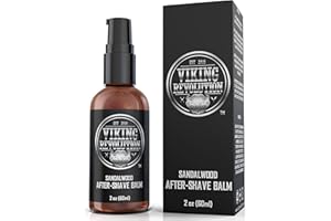Viking Revolution Aftershave-balsam för män för känslig hud - sandelträdoft - Lugnar och fuktar ansiktet efter rakning - Elim