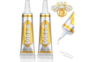 VIOMIS Clear B7000 Jewelry Glue - 2 * 15ml/0.5 fl oz Multipurpose Adhesive for Rhinestones, Beads, Fabric, Metal, Nail Art, Wood, Glass - Super Strong and Waterproof