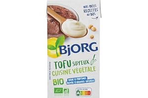 BJORG - Tofu Soyeux Cuisine Végétale - Riche En Protéines - Pauvre En Grasses Saturées - 300 G