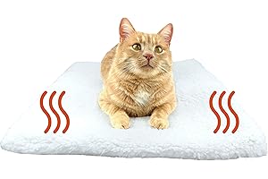 PurrCave® Selbstheizende Decke für Katzen u. Hunde mit Anti-Rutsch Gummi-Noppen | Besonders Kuschelige Wärmematte für Haustiere | Größe: 60x45cm | Katzendecke