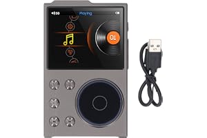 Hiraith HIFI MP3-spelare med Bluetooths 5.3, Förlustfri DSD/FLAC Digital Music Player, 2.4 "HD Display & Expanderbar L
