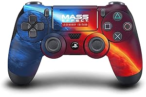 Head Case Designs Offizielle Zugelassen EA Bioware Mass Effect Logo Key Art Legendäre Grafiken Vinyl Haut Gaming Aufkleber Abziehbild kompatibel mit Sony Playstation 4 PS4 DualShock 4 Controller