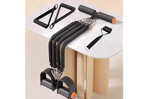 JNYYGSALL Extracteur De Pédale De Sport Multifonctionnel, Fitness À Domicile, Bande De Résistance À Commande Au Pied avec Corde De Tension À 4 Tubes pour L'entraînement Abdominal, Taille, Bras, Jambes Etc