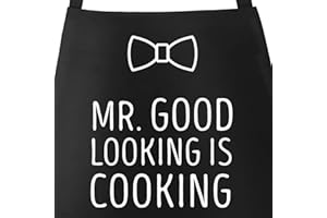 Grembiule da uomo per barbecue "Il re del grill" Krone Moonworks®.