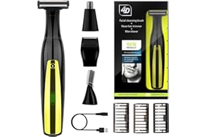 CIBITA Regolabarba Uomo, Rasoio Elettrico Barba e Capelli, Tagliacapelli Professionale IPX6 Impermeabile, Viso e Corpo Senza Fili, 4 in1 Macchinetta Kit Regalo