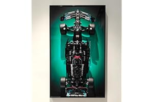 icuanuty Display Wallboard for Lego Technic Mercedes-AMG F1 W14 E Performance 42171 Race Car, Compatible with Lego Mercedes F1, Gift Ideas for Lego Car Wall Mount Enthusiast, Only Wallboard, 75x45 cm