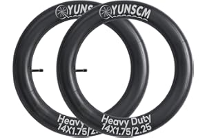YunSCM 2 pacchi 47/57-254 Camera d'aria 14x1.75/1.95/2.0/2.125 AV32mm Valve Compatibile bike 14 pollice 14x1.75 14x1.90 14x1.95 14x2.0 14x2.125