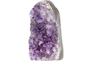 Nupuyai Améthyste Cluster Naturelle Cristal Pierre Brute Décoration, Spécimen de Amas d'améthyste pour la Feng Shui Décoration de Maison et Bureau Reiki Méditation (900g-1000g)